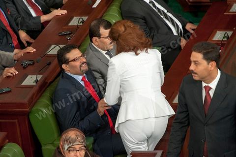 25 juillet : les ministres du gouvernement à la commémoration du 55ème anniversaire de la République tunisienne avec les discours des 3 présidents à l'Assemblée Nationale Constituante.