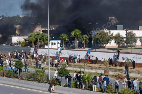 September 14, 2012: Salafists, acting on the orders of their leader Abu Ayad, attacked the U.S. Embassy in the Berges du Lac neighborhood. The clash between police and protesters demonstrating against the film “The Innocence of Muslims” lasted nearly three hours, with police firing tear gas and live rounds and protesters throwing stones. The toll: two people shot dead and about fifty injured on both sides.