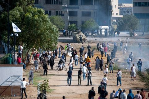 September 14, 2012: Salafists, acting on the orders of their leader Abu Ayad, attacked the U.S. Embassy in the Berges du Lac neighborhood. The clash between police and protesters demonstrating against the film “The Innocence of Muslims” lasted nearly three hours, with police firing tear gas and live rounds and protesters throwing stones. The toll: two people shot dead and about fifty injured on both sides.