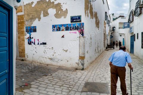 September 26, 2012: A random display of photographic portraits by Mouna Jemal and Wadi Mhiri on the walls of the medina as part of Dream City 2012, “The Artist and Freedom,” held in the medina of Tunis from September 26 to 30. Beyond simply organizing an event in a public space, each edition of Dream City is the result of a collective research effort carried out by selected artists and specialists in art, urban studies, and the humanities.