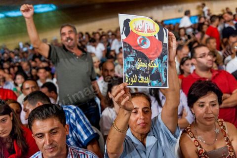 October 7, 2012: A major inaugural rally was held this Sunday to launch the Popular Front, the left-wing political party created following the unification of about ten left-wing parties under the leadership of figures such as Hamma Hammami and Chokri Belaïd.  “The Popular Front is the best option for governing the country during the next phase and achieving the goals of the revolution, thanks to its clear platform and its high level of expertise,” stated Hamma Hammami, Secretary-General of the Tunisian Labor Party, who will be the Popular Front’s presidential candidate. “The Front will enter the upcoming elections armed with an effective monetary, fiscal, and social approach and real solutions to all the problems facing the Tunisian people.”