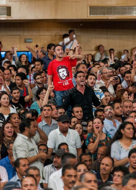 October 7, 2012: A major inaugural rally was held this Sunday to launch the Popular Front, the left-wing political party created following the unification of about ten left-wing parties under the leadership of figures such as Hamma Hammami and Chokri Belaïd.  “The Popular Front is the best option for governing the country during the next phase and achieving the goals of the revolution, thanks to its clear platform and its high level of expertise,” stated Hamma Hammami, Secretary-General of the Tunisian Labor Party, who will be the Popular Front’s presidential candidate. “The Front will enter the upcoming elections armed with an effective monetary, fiscal, and social approach and real solutions to all the problems facing the Tunisian people.”