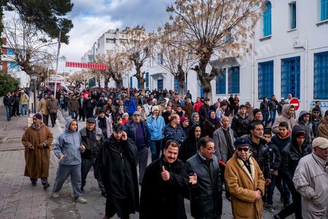 16 janvier 2013 : Grèbe gébnérale au Kef, manifestations, sitin des chomeurs et ville fantôme