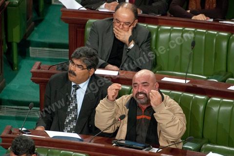14 février 2013 : Intervention du député Brahim Kassas, allié à Nidha Tounes.  Convocation d'une séance extraordinaire à l'Assemblée Constituante pour débattre de la situation de crise polituqe en cours suite à l'assassinat de Chokri Belaid et l'annonce d ela formation d'un gouvernement de technocrates par Hammadi Jebali, Premier Ministre