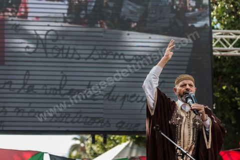 16 février 2013 : Habib Ellouze, député islamiste à la Constituante lors d'une Manifestation organisée par Ennahdha le 16 février 2013 pour défendre la légitimité de l'Assemblée constituante et le principe d'un gouvernement politique.