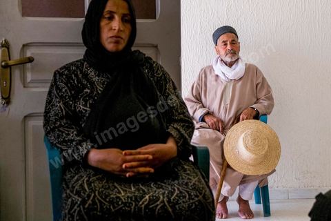 June 14: The wife and father of Mokhtar Mbarki, the soldier killed by his comrades during a nighttime sweep operation on Mount Chambi in Kasserine.