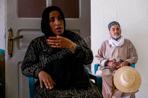 June 14: The wife and father of Mokhtar Mbarki, the soldier killed by his comrades during a nighttime sweep operation on Mount Chambi in Kasserine.