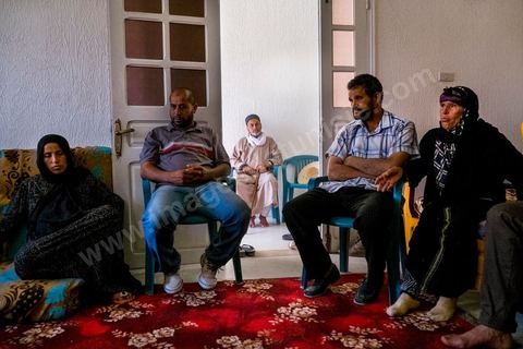 June 14: The family of Mokhtar Mbarki, the soldier killed by his comrades during a nighttime search-and-clear operation on Mount Chambi in Kasserine.