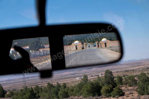 June 14: Entrance to Chambi Park; this nature reserve is now a restricted military zone. Mount Chambi in Kasserine