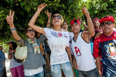 June 17, 2013: Trial of Tunisian rappers at the Ben Arous courthouse
