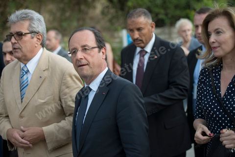 4 juillet 2013 : François Hollande au Lycée français Gustave Flaubert à la Marsa, lors de sa visite d'Etat à Tunis les 4 et 5 juillet 2013.