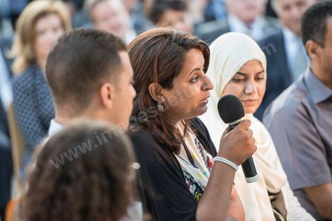 4 juillet 2013 : François Hollande au Lycée français Gustave Flaubert à la Marsa, lors de sa visite d'Etat à Tunis les 4 et 5 juillet 2013.