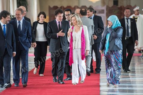 5 juillet 2013 : Réception de François Hollande à l'Assemblée nationale constituante, lors de la visite d'Etat de Président de la République française à Tunis les 4 et 5 juillet 2013.