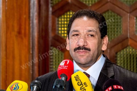 4 août 2013 : Lotfi Ben Jeddou, Ministre de l'Intérieur en conférence de presse sur la situation sécuritaire et la lutte antiterroriste en cours. Il a annoncé qu’un suspect de "terrorisme" avait été tué et quatre complices arrêtés lors d’une opération ce dimanche près de Tunis.
