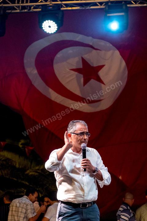 August 24, 2013: Remarks by Mohsen Marzouk, leader of the Nida Tounes party, regarding the sit-in by members of parliament at the Bardo, the Tunisian opposition, united in a diverse coalition ranging from the far left to the center-right, mobilized nearly 7,000 of its supporters in Tunis to launch its “Week of Departure,” which aims to force, through peaceful protests, the Ennahda-led government to resign following a month-long political deadlock triggered by the assassination of an opposition figure. 