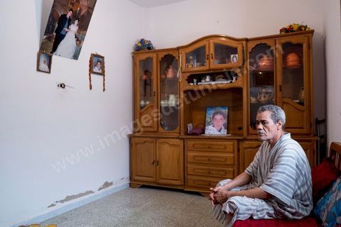 At the home of Rebh and Abdelhamid Bouthouri, the parents of Ibrahim, who went missing in March 2011 in the Kabaria neighborhood.