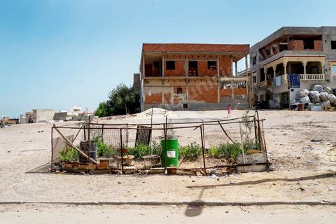 In Kabaria, a working-class neighborhood in the southern suburbs of Tunis, at the home of Nourredine MBAREK, father of Karim, who went missing on March 29, 2011. View of Kabaria from the balcony of Nourredine’s home.