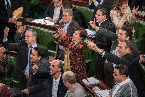 13 janvier 2014, à l'Assemblée nationale constituante, l'examen des articles relatifs au pouvoir juidiciaire donne lieu à une très vive polémique et à plusieurs incidents de séance durant lesquels certains députés sont sur le point d'en venir aux mains.