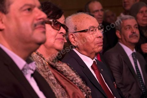 January 14, 2014: Nidaa Tounes rally and speech by Béji Caïd Essebsi at the Tunis Convention Center, on the anniversary of the Revolution.