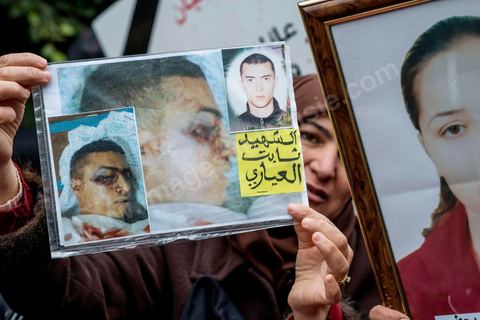 14 janvier 2014 : Des familles de martyrs et les blessés de la Révolution ont manifesté le 14 janvier 2014, à l'occasion du 3ème anniversaire du départ de Ben Ali pour réclamer une meilleure prise en charge et la condamnation des responsables.