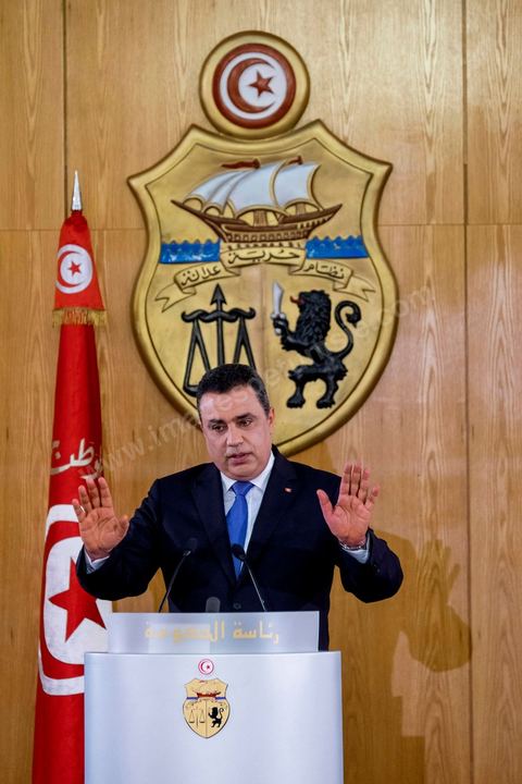 14 mai 2014 : Conférence de presse de Mehdi Jomaa, chef du gouvernement, pour son bilan des 100 jours. en présence des membres de son gouvernement, des chefs et rédacteurs en chefs des médias tunisiens et étrangers.