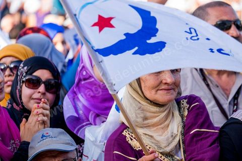 June 7, 2014: The Islamist Ennahda Party celebrates its 33rd anniversary in the large Kasbah Square in Tunis. More than 3,000 supporters gathered for what resembled a political rally, featuring music and a speech by the party’s founder and president, Rached Ghannouchi.