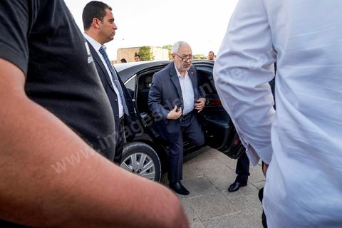 June 7, 2014: Rached Ghannouchi, founder and president of the Islamist Ennahda Party. The Islamist Ennahda party is celebrating its 33rd anniversary in the main square of the Kasbah in Tunis. More than 3,000 supporters have gathered for what resembles a political rally, featuring music and a speech by the party’s founder and president, Rached Ghannouchi.