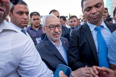 June 7, 2014: Rached Ghannouchi, founder and president of the Islamist Ennahda Party. The Islamist Ennahda party is celebrating its 33rd anniversary in the main square of the Kasbah in Tunis. More than 3,000 supporters have gathered for what resembles a political rally, featuring music and a speech by the party’s founder and president, Rached Ghannouchi.