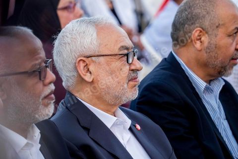 June 7, 2014: Rached Ghannouchi, founder and president of the Islamist Ennahda Party. The Islamist Ennahda party is celebrating its 33rd anniversary in the main square of the Kasbah in Tunis. More than 3,000 supporters have gathered for what resembles a political rally, featuring music and a speech by the party’s founder and president, Rached Ghannouchi.