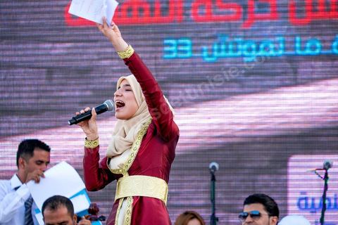 June 7, 2014: The Islamist Ennahda Party celebrates its 33rd anniversary in the large Kasbah Square in Tunis. More than 3,000 supporters gathered for what resembled a political rally, featuring music and a speech by the party’s founder and president, Rached Ghannouchi.