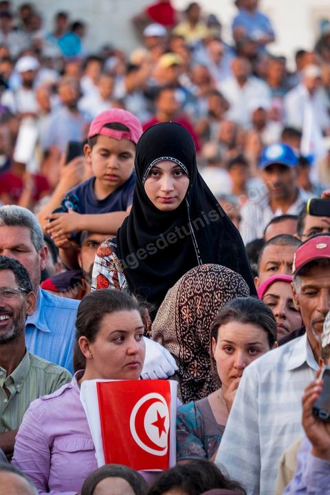 June 7, 2014: The Islamist Ennahda Party celebrates its 33rd anniversary in the large Kasbah Square in Tunis. More than 3,000 supporters gathered for what resembled a political rally, featuring music and a speech by the party’s founder and president, Rached Ghannouchi.