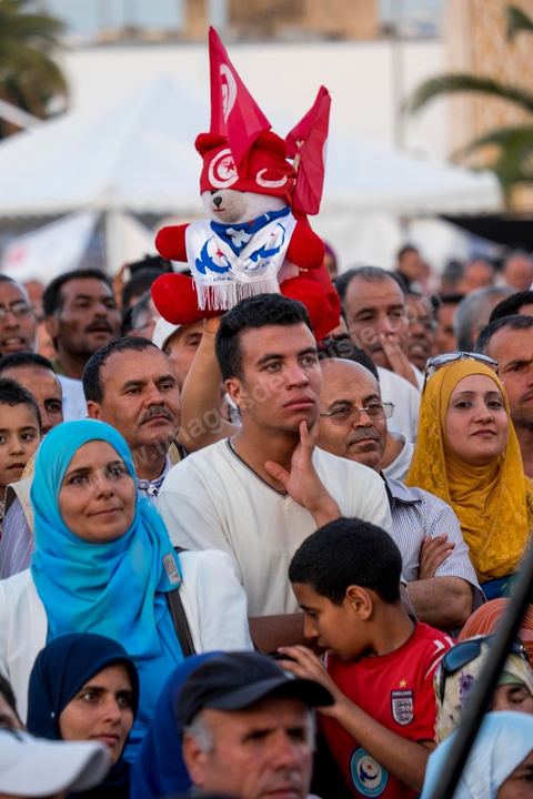 June 7, 2014: The Islamist Ennahda Party celebrates its 33rd anniversary in the large Kasbah Square in Tunis. More than 3,000 supporters gathered for what resembled a political rally, featuring music and a speech by the party’s founder and president, Rached Ghannouchi.
