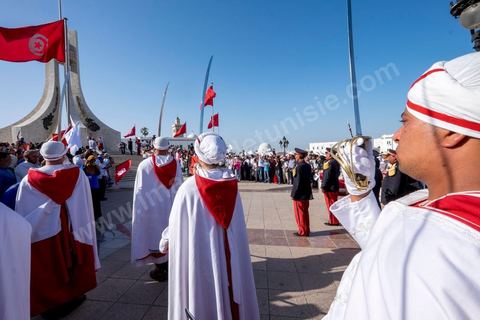 June 7, 2014: The Islamist Ennahda Party celebrates its 33rd anniversary in the large Kasbah Square in Tunis. More than 3,000 supporters gathered for what resembled a political rally, featuring music and a speech by the party’s founder and president, Rached Ghannouchi.