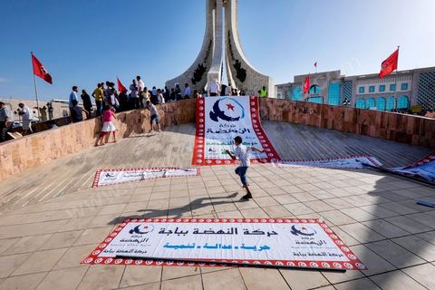June 7, 2014: The Islamist Ennahda Party celebrates its 33rd anniversary in the large Kasbah Square in Tunis. More than 3,000 supporters gathered for what resembled a political rally, featuring music and a speech by the party’s founder and president, Rached Ghannouchi.