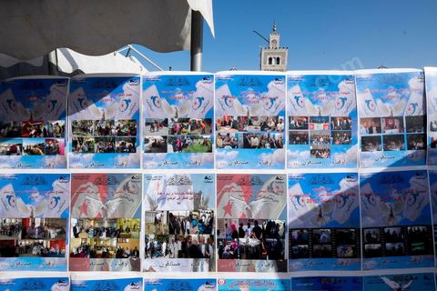 June 7, 2014: The Islamist Ennahda Party celebrates its 33rd anniversary in the large Kasbah Square in Tunis. More than 3,000 supporters gathered for what resembled a political rally, featuring music and a speech by the party’s founder and president, Rached Ghannouchi.