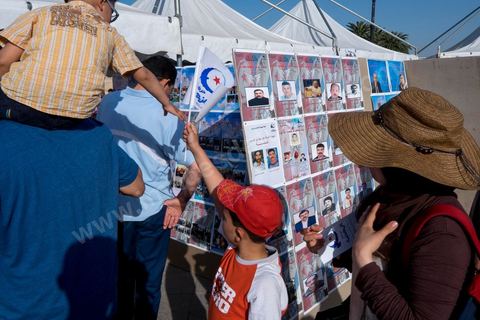 June 7, 2014: The Islamist Ennahda Party celebrates its 33rd anniversary in the large Kasbah Square in Tunis. More than 3,000 supporters gathered for what resembled a political rally, featuring music and a speech by the party’s founder and president, Rached Ghannouchi.