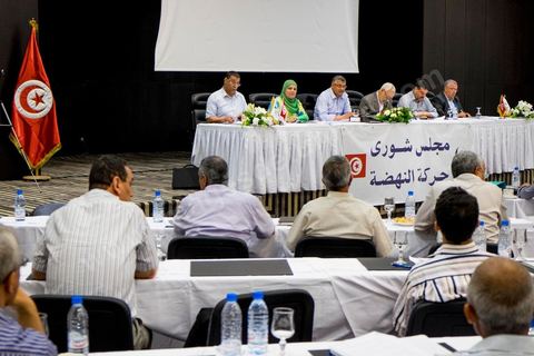 14 juin 2014 : réunion du Conseil de la Choura du parti islamiste Ennahdha dans un hôtel de la Banlieue nord de Tunis. Réunion sur la préparation des élections législatives et présidentielles de octobre te novembre 2014 et elctions du nouveau bureau politique du parti. 