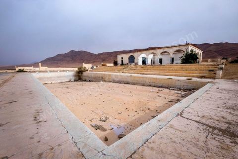Abandoned for years due to water shortages, the municipal thermal water pool lies derelict in downtown Gafsa