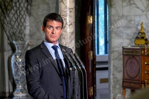 September 8, 2014: Statement by French Prime Minister Manuel Valls at the Carthage Palace following his meeting with Tunisian President Moncef Marzouki as part of his visit for the conference “Investing in Tunisia: Start-Up Democracy,” organized by Tunisia and France and attended by representatives from numerous countries. During this conference, Tunisia presented 20 major investment projects across several sectors, including new technologies, renewable energy, industry, tourism, and trade.