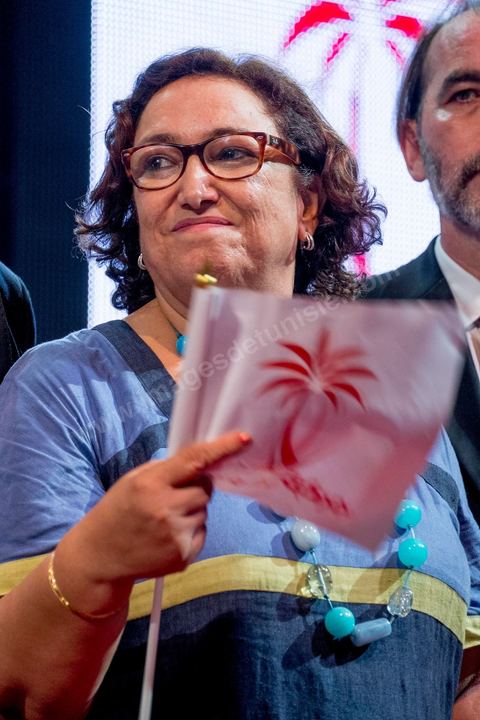 9 octobre 2014 : Bochra Bel Hadj Hamida, liste Tunis 2, au meeting du parti Nidaa Tounes dans le quartier populaire de Mellassine à l'ouest de Tunis. Béji Caïd Essebsi, président du parti et candidat à la présidentielle, est venue soutenir la liste de Tunis 1 pour les legislatives avec un discours plein de promesses : «Mellassine souffre de pauvreté et de marginalisation. Cette situation ne saurait durer plus longtemps». 