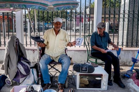 October 16, 2014: Samir Taieb, a member of the National Constituent Assembly (ANC) and the lead candidate on the Tunis 1 list for the Union for Tunisia (UPT) party in the legislative elections, campaigning at the Kabaria market. Kabaria is one of the most disadvantaged neighborhoods in the southern suburbs of Tunis; social tensions and grievances are widespread in these neighborhoods, where residents are often disillusioned with politics. Grassroots outreach has the merit of giving them hope and convincing them to go to the polls. 