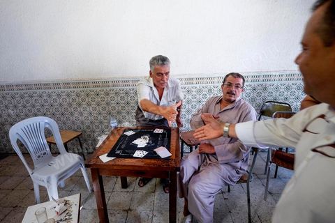 October 16, 2014: Samir Taieb, a member of the National Constituent Assembly (ANC) and the lead candidate on the Tunis 1 list for the Union for Tunisia (UPT) party in the legislative elections, campaigning at the Kabaria market. Kabaria is one of the most disadvantaged neighborhoods in the southern suburbs of Tunis; social tensions and grievances are widespread in these neighborhoods, where residents are often disillusioned with politics. Grassroots outreach has the merit of giving them hope and convincing them to go to the polls. 