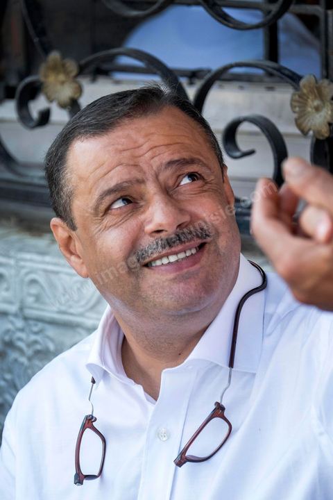 October 16, 2014: Samir Taieb, a member of the National Constituent Assembly (ANC) and the lead candidate on the Tunis 1 list for the Union for Tunisia (UPT) party in the legislative elections, campaigning at the Kabaria market. Kabaria is one of the most disadvantaged neighborhoods in the southern suburbs of Tunis; social tensions and grievances are widespread in these neighborhoods, where residents are often disillusioned with politics. Grassroots outreach has the merit of giving them hope and convincing them to go to the polls. 
