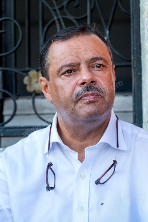 October 16, 2014: Samir Taieb, a member of the National Constituent Assembly (ANC) and the lead candidate on the Tunis 1 list for the Union for Tunisia (UPT) party in the legislative elections, campaigning at the Kabaria market. Kabaria is one of the most disadvantaged neighborhoods in the southern suburbs of Tunis; social tensions and grievances are widespread in these neighborhoods, where residents are often disillusioned with politics. Grassroots outreach has the merit of giving them hope and convincing them to go to the polls. 