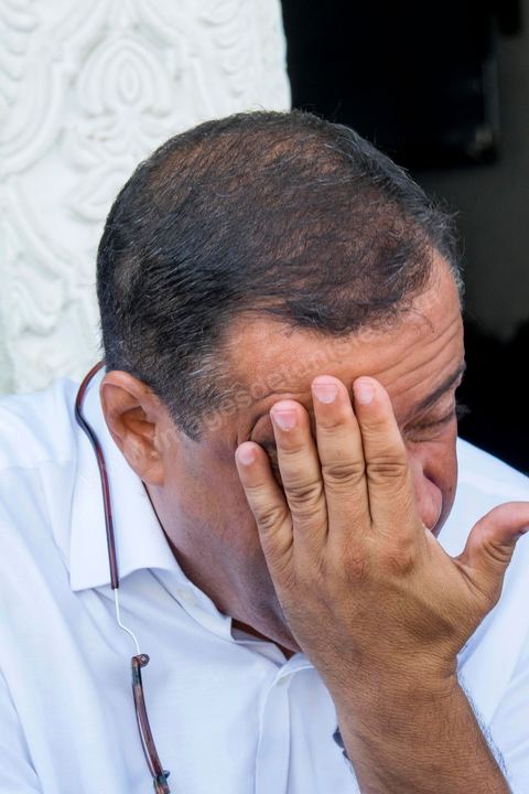 October 16, 2014: Samir Taieb, a member of the National Constituent Assembly (ANC) and the lead candidate on the Tunis 1 list for the Union for Tunisia (UPT) party in the legislative elections, campaigning at the Kabaria market. Kabaria is one of the most disadvantaged neighborhoods in the southern suburbs of Tunis; social tensions and grievances are widespread in these neighborhoods, where residents are often disillusioned with politics. Grassroots outreach has the merit of giving them hope and convincing them to go to the polls. 