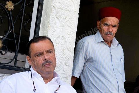 October 16, 2014: Samir Taieb, a member of the National Constituent Assembly (ANC) and the lead candidate on the Tunis 1 list for the Union for Tunisia (UPT) party in the legislative elections, campaigning at the Kabaria market. Kabaria is one of the most disadvantaged neighborhoods in the southern suburbs of Tunis; social tensions and grievances are widespread in these neighborhoods, where residents are often disillusioned with politics. Grassroots outreach has the merit of giving them hope and convincing them to go to the polls. 