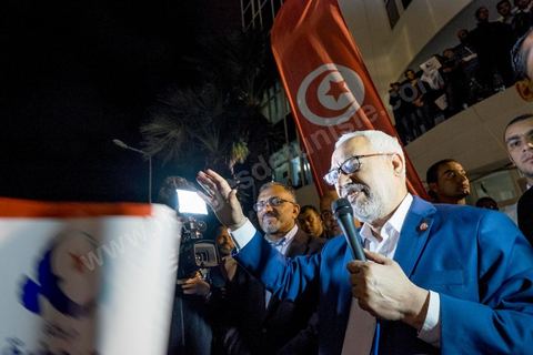 October 27, 2014: At the call of the Ennahda Party, several hundred activists gathered the day after the elections. Party leaders thanked the activists for their commitment and acknowledged their defeat in the elections. Rached Ghannouchi, president of the Islamist party, thanked the activists in his speech and acknowledged the defeat. 