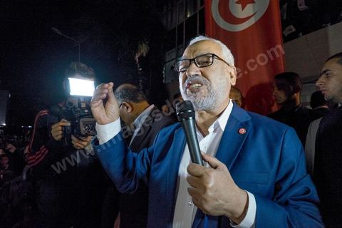October 27, 2014: At the call of the Ennahda Party, several hundred activists gathered the day after the elections. Party leaders thanked the activists for their commitment and acknowledged their defeat in the elections. Rached Ghannouchi, president of the Islamist party, thanked the activists in his speech and acknowledged the defeat. 