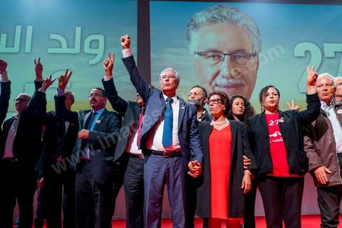 16 novembre 2014 : grand meeting politique du Front populaire, troisième force politique du pays, dans le cadre de la candidature de son président Hamma Hammami à la présidence de la république pour les élections du 23 novembre. Dans un long discours de plus d'une heure, Hammami, a assuré qu'il travaillera à l'installation d'une justice sociale et d'un équilibre entre les différentes régions du pays, avant de finir son meeting avec sa femme Radia Nasraoui, sa fille et tous ses amis et leaders du parti.
