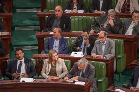 November 20, 2014: Closing session of the National Constituent Assembly to mark the end of its work. Each member of the Assembly signed a handwritten copy of the Constitution. On this occasion, Ben Jâafar delivered a speech in which he reviewed the Constituent National Assembly’s three years of work and praised the contributions not only of the deputies but also of civil society and the journalists who covered the Assembly’s proceedings and participated in its many events. 